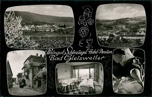 Ansichtskarte Gleisweiler-Edenkoben MB Weinreben - Hotel 1963