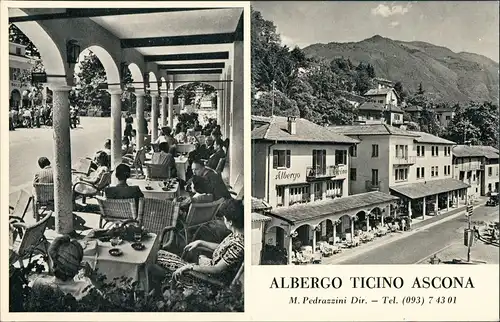 Ascona Gasthaus Albergo Ticino 2 Bild 1963