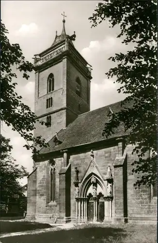 Ansichtskarte Volkmarsen Partie kath Kirche 1962