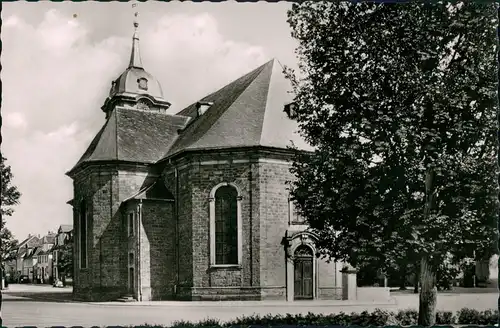 Ansichtskarte Bad Arolsen Straße Stadtkirche 1957