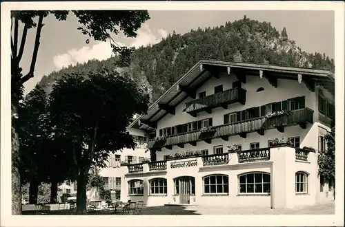 Ansichtskarte Reit im Winkl Gasthof Pension Post 1962