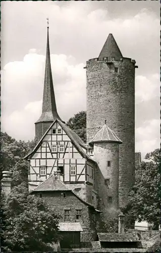 Ansichtskarte Schlitz Blick auf Burg 1962