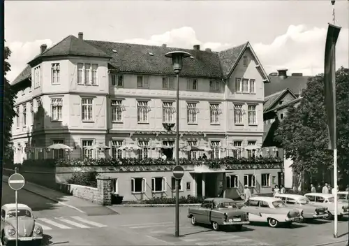 Ansichtskarte Goslar VW Käfer Beetle - Hotel Schwarzer Adler Autos 1970