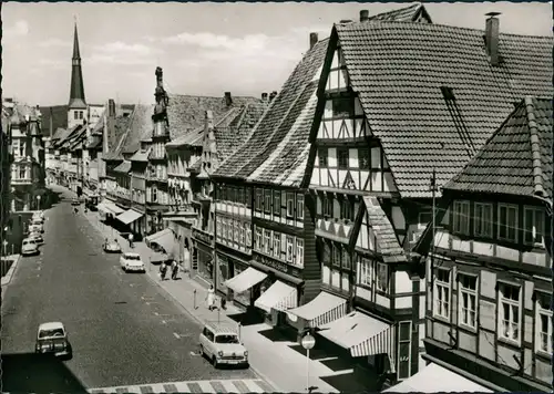 Ansichtskarte Hameln Bäckerstraße, Autos 1961