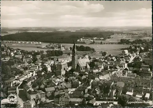 Ansichtskarte Eggenfelden Luftbild 1960