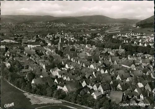 Ansichtskarte Lügde (Westfalen) Luftbild 1963