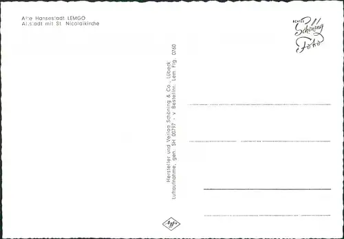 Ansichtskarte Lemgo Luftbild 1963