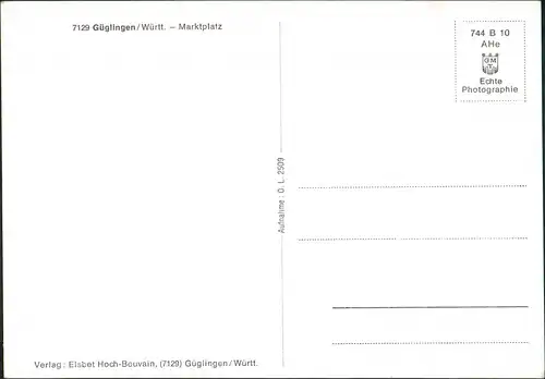Ansichtskarte Güglingen Marktplatz 1964