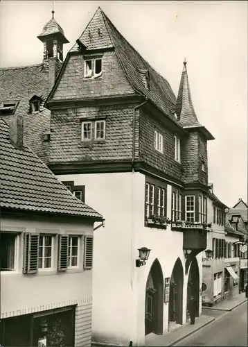 Ansichtskarte Meisenheim Straße am Rathaus 1964