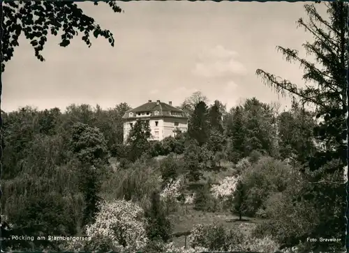 Ansichtskarte Pöcking Blick auf die Villa 1954