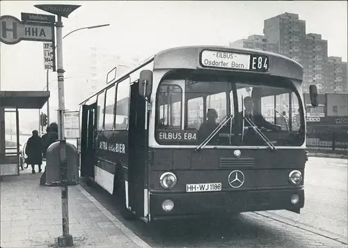 Hamburg 10 Jahre Eilbus Linie E 84 im Neubaugebiet Osdorfer Born 1982