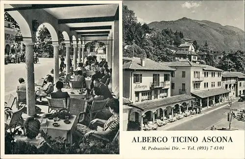 Ascona Albergo Ticino Restauarnt 2 Bild 1953