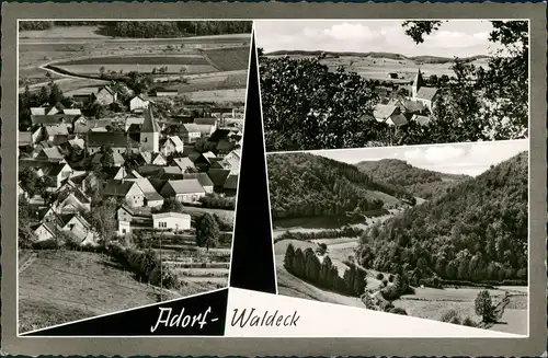 Ansichtskarte Adorf Waldeck-Diemelsee 3 Bild Stadtansichten 1964