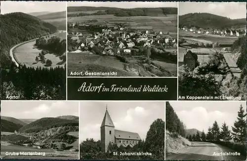 Ansichtskarte Adorf Waldeck-Diemelsee MB: Aartal, Siedlung 1963