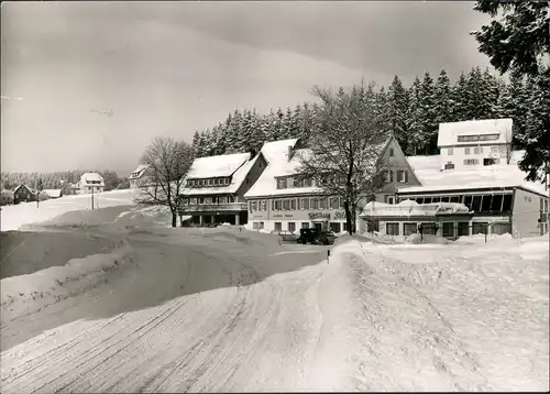 Ansichtskarte Kniebis-Freudenstadt Gasthaus Waldhorn im Winter 1966