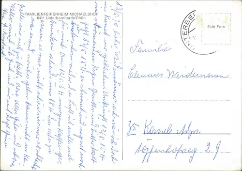 Unterbernhards-Hilders (Rhön) FAMILIENFERIENHEIM MICHAELSHOF 1965