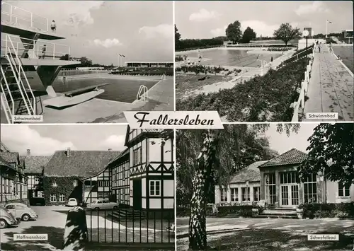 Fallersleben-Wolfsburg MB Schwimmbad, Hoffmannshaus, VW Käfer 1969