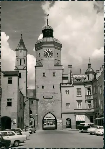 Foto Vilsbiburg Straße Tor Mercedes 1962 Privatfoto