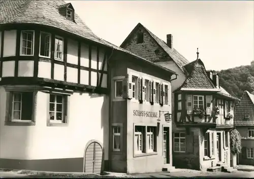 Ansichtskarte Meisenheim Amtsgasse Ecke Obergasse Schloss- Schenke 1962