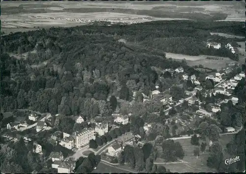 Ansichtskarte Bad Salzhausen-Nidda Luftaufnahme mit Bienko`s Park Café 1964
