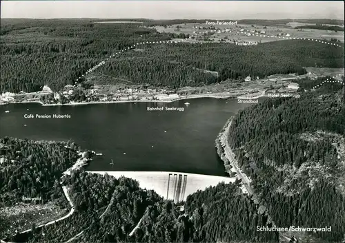 Schluchsee Schluchsee Schluchseewerk aus d. Vogelschau-Perspektive 1970