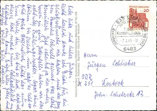 Schlüchtern Umlandansichten Schlösser und Burgen Kreis Schlüchtern 1968