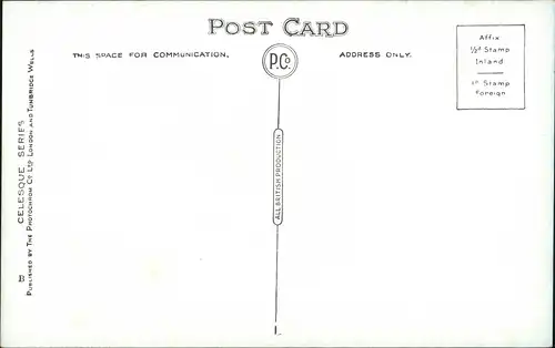 Postcard London Westminster Abbey Park and Garden Site 1920