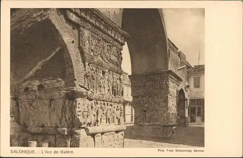 Thessaloniki Θεσσαλονίκη Arc de Galère Bogen-Durchgang 1920