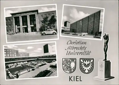 Ansichtskarte Kiel Christian Albrechts Universität 3 Ansichten 1960