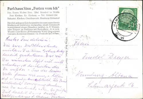 Klecken (b. Harburg)-Rosengarten (LK Harburg) Ferien vom Ich" Klecken 1958