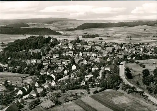 Rhoden-Diemelstadt Luftbild Überflug Dorf Mitte vom Flugzeug aus 1965