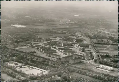 Ansichtskarte Langenhorn-Hamburg Luftbild Neubausiedlung 1967