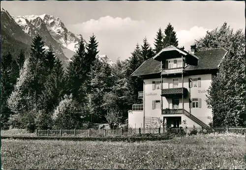 Ansichtskarte Grainau Landhaus Waldeck 1957