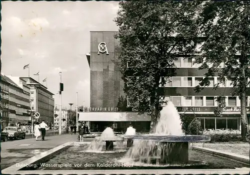 Ansichtskarte Duisburg Straßen Savarin Grill Kalderoni Haus 1965