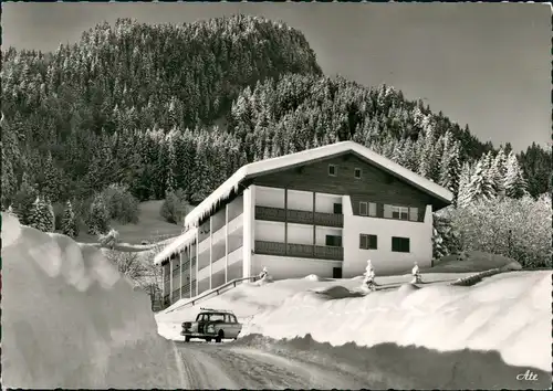Tiefenbach-Oberstdorf (Allgäu)  Haus Falkenhorst Winter Mercedes Benz 1976