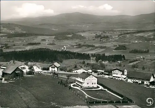 Hohenau (Niederbayern) Luftbild Kaufhaus Koller, Pension Fernblick 1972