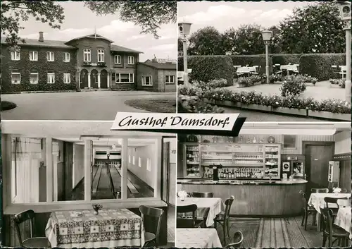 Ansichtskarte Damsdorf (Kr. Segeberg) 4 Bild Gasthaus - außen 1967