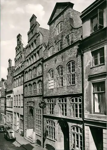Ansichtskarte Lübeck Mengstraße, Schabbelhaus 1960
