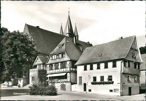 Ansichtskarte Schwaigern Strassen Partie im Zentrum 1965