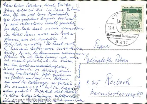 Ansichtskarte Osterwald (krs. Hameln) Luftbild 1969