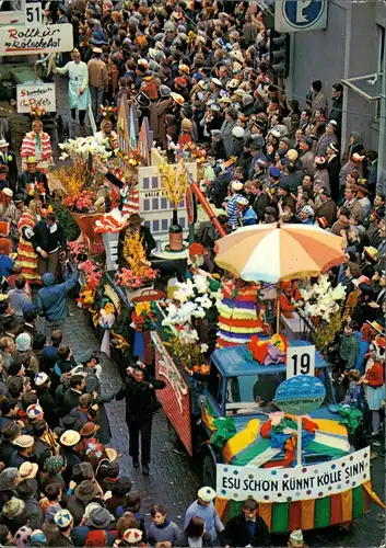 Ansichtskarte Köln Rosenmontagszug Karneval Fastnacht Fasching 1965