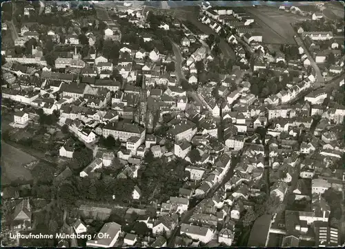 Ansichtskarte Münchberg Luftbild 1961