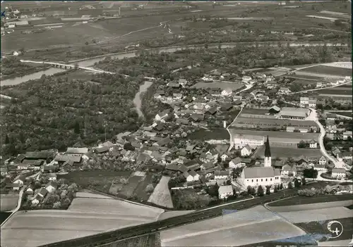 Ansichtskarte Mamming (Dingolfing-Landau) Luftbild 1963