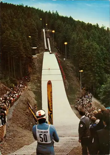 Willingen (Upland) Skisprungschanze Mattenschanze Ski-Springer (Sommer-Schanze) 1970