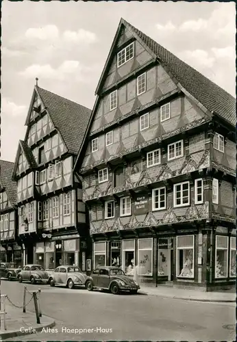 Ansichtskarte Celle VW Käfer Beetle Straße am Hoeppner Haus 1972
