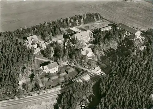 Bad Dürrheim  Baden SANATORIUM HIRSCHHALDE vom Flugzeug aus 1970