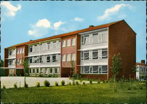 Berkheim-Esslingen Partie a.d. Schule, School, Schulgebäude 1970