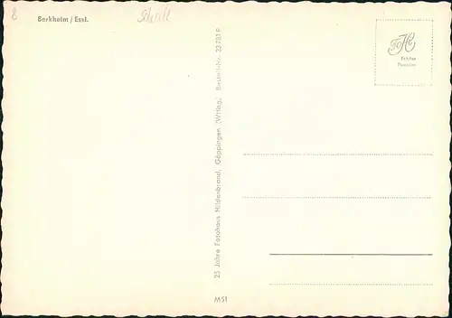 Berkheim-Esslingen Partie a.d. Schule, School, Schulgebäude 1970