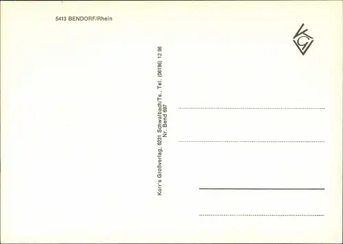 Bendorf (Rhein) Mehrbild-AK Krankenhaus, Park, Schule, Schwimmbad uvm. 1970