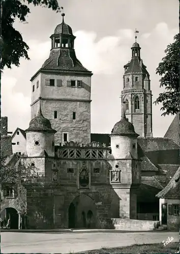 Ansichtskarte Weißenburg in Bayern Straßenpartie Ellinger Tor 1970